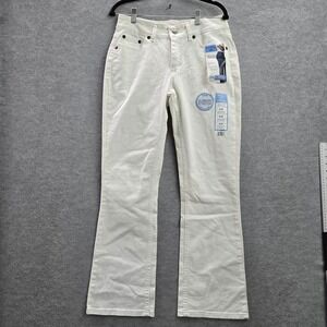 Riders By Lee Women Jeans‎ 8 M White Denim Bootcut 130D79 Button 31" Y2K NWT